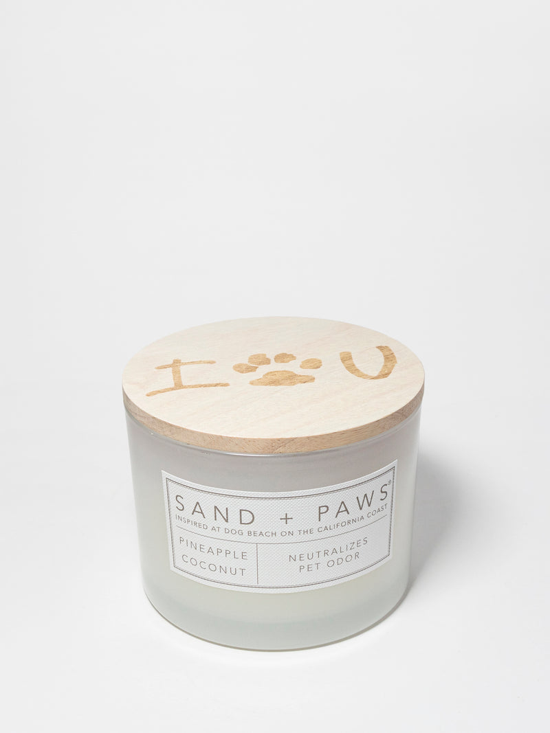 Sand + Paws Pineapple Coconut 12 oz scented candle