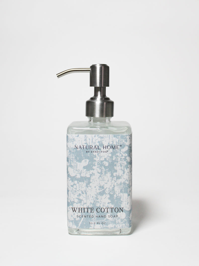 White Cotton Natural Home 13.5 oz Liquid Hand Soap