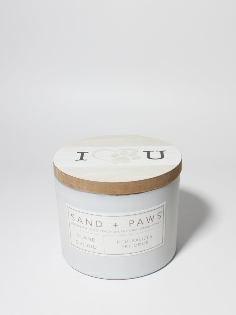 Sand + Paws Island Orchid 12 oz scented candle