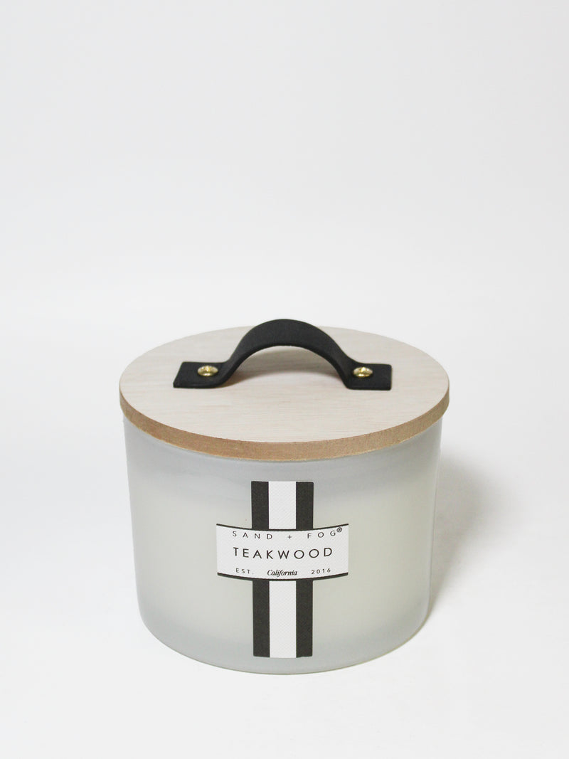 Teakwood 12 oz scented candle