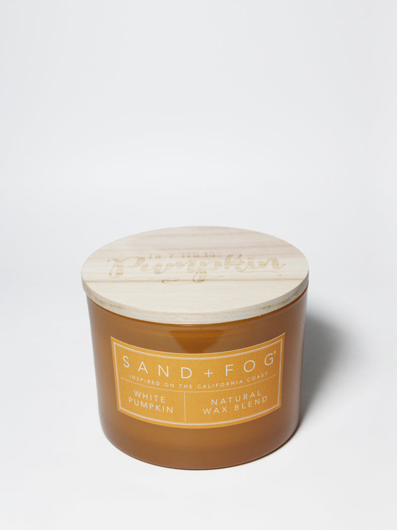 White Pumpkin 12 oz scented candle