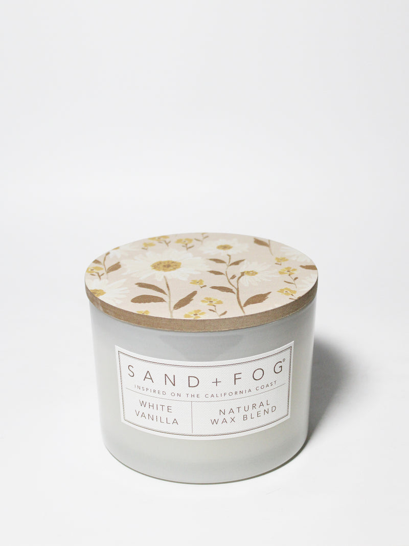 White Vanilla 12 oz scented candle