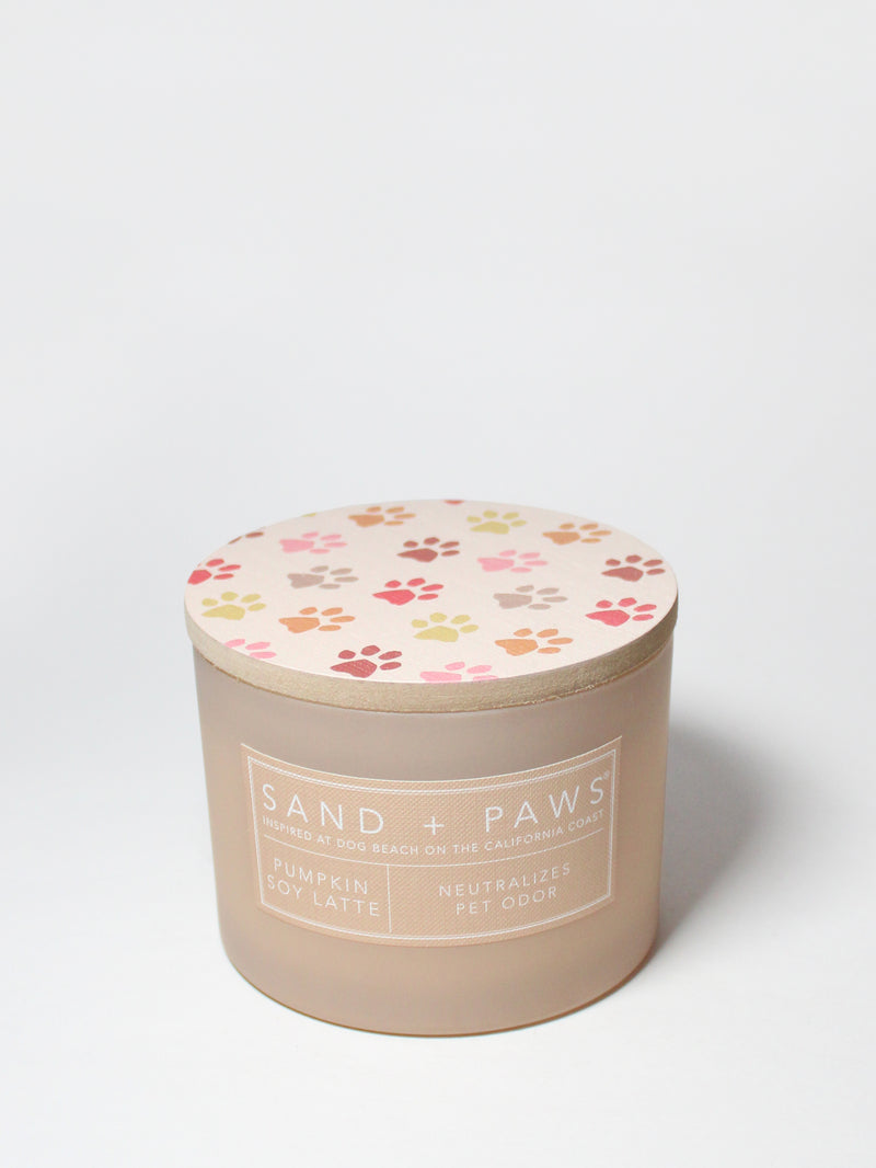 Sand + Paws Pumpkin Soy Latte 12 oz scented candle